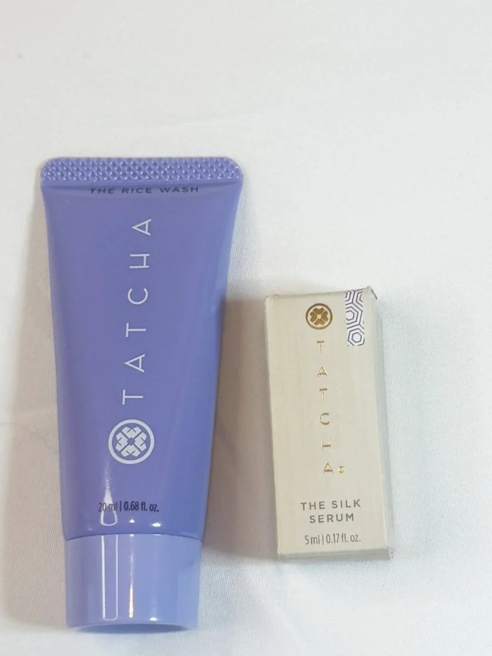 Tatcha 3 piece bundle- Camellia Cleansing Oil, Rice Wash, Silk Serum NIB